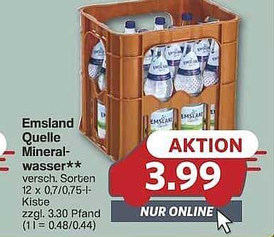 Emsland Quelle Mineralwasser – Aktionspreis nur online