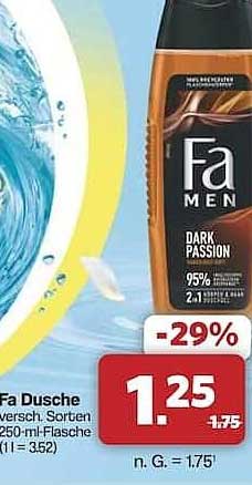 Fa Dusche Dark Passion, 250 ml-Flasche