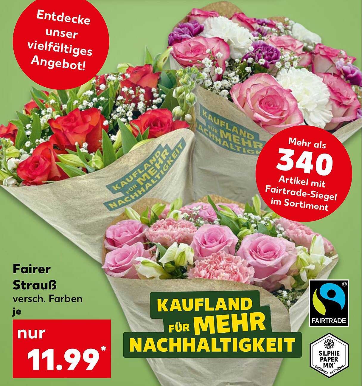 Fairer Strauß - verschiedene Farben je
