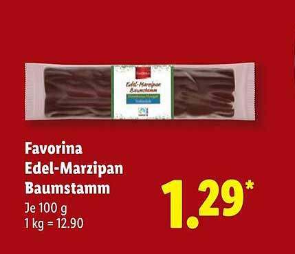 Favorina Edel-Marzipan Baumstamm