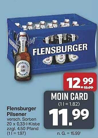 Flensburger Pilsener 20 x 0,33-Liter-Kiste