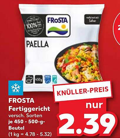 FROSTA Fertiggericht Paella 450-500 g