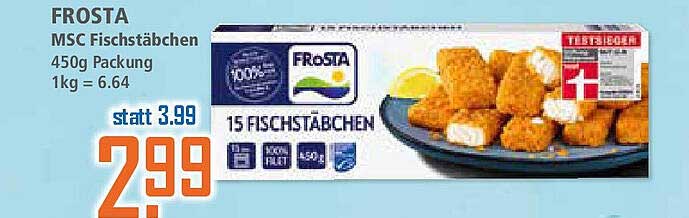 FROSTA MSC Fischstäbchen 450g