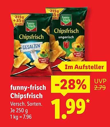 funny-frisch Chipsfrisch - Verschiedene Sorten 250g