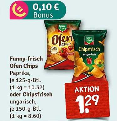 Funny-frisch Ofen Chips Paprika & Chipsfrisch ungarisch - Aktionspreis!