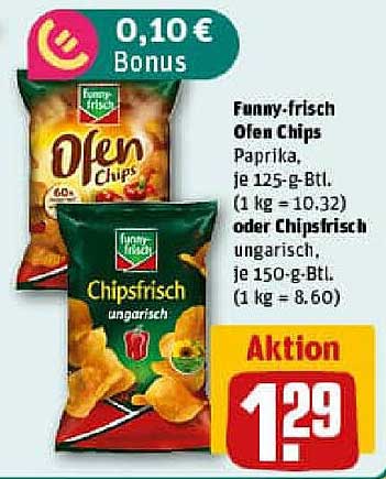 Funny-frisch Ofen Chips Paprika oder Chipsfrisch ungarisch