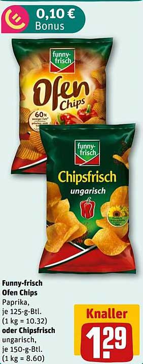 Funny-frisch Ofen Chips Paprika oder Chipsfrisch ungarisch