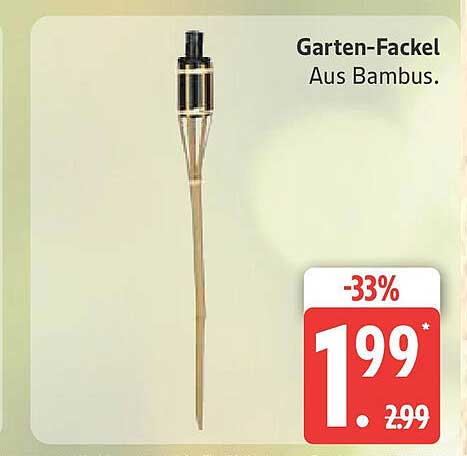 Garten-Fackel aus Bambus