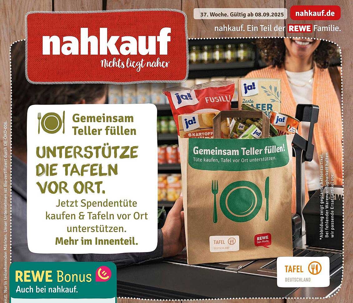 Gemeinsam Teller füllen – Unterstütze die Tafeln vor Ort