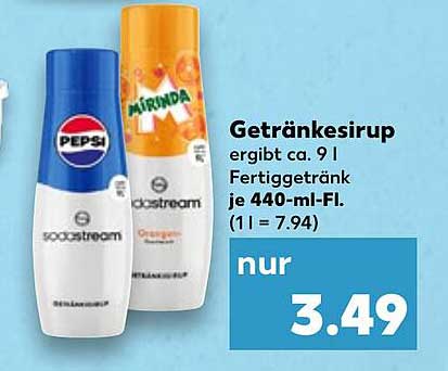 Getränkesirup - Pepsi und Miranda im Angebot