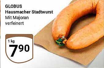 GLOBUS Hausmacher Stadtwurst mit Majoran verfeinert