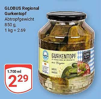 GLOBUS Regional Gurkentopf 1.700 ml