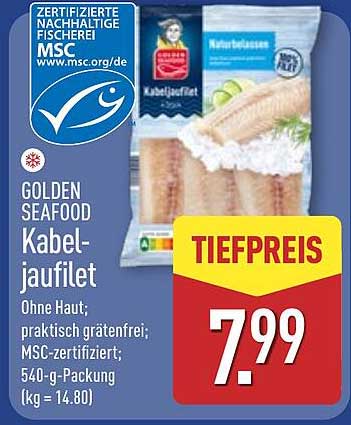 GOLDEN SEAFOOD Kabeljaufilet - 540 g