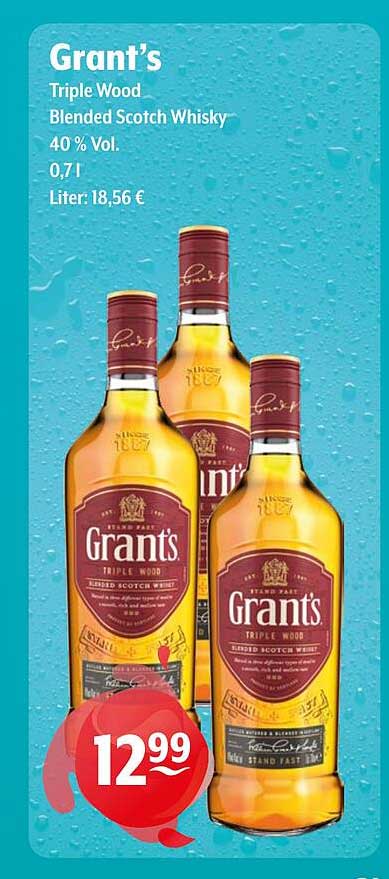 Grant's Triple Wood Blended Scotch Whisky 0,7 l