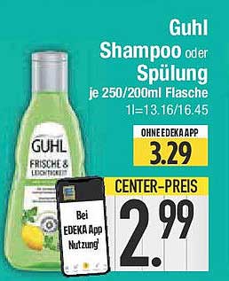 Guhl Shampoo oder Spülung je 250/200ml Flasche