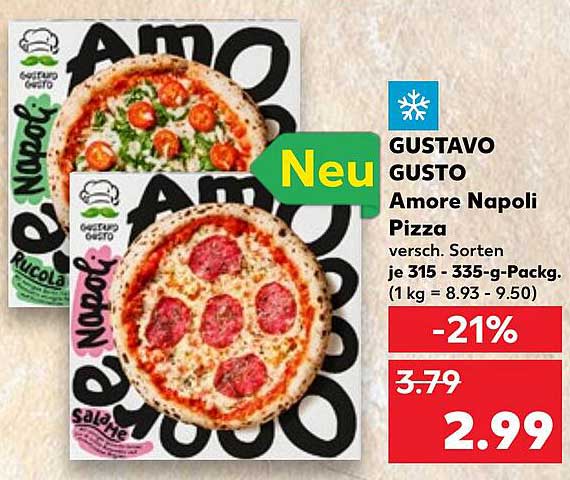 GUSTAVO GUSTO Amore Napoli Pizza - Verschiedene Sorten