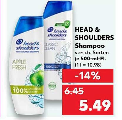 HEAD & SHOULDERS Shampoo 500 ml - Verschiedene Sorten