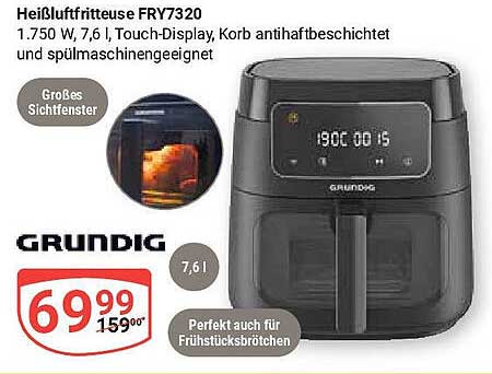 Heißluftfritteuse FRY7320 von Grundig