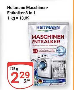 Heitmann Maschinen-Entkalker 3 in 1 175 g