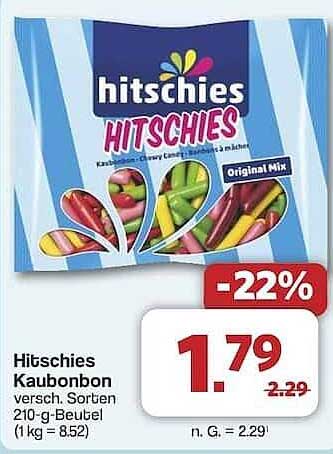 HITSCHIES Kaubonbon - Original Mix 210 g