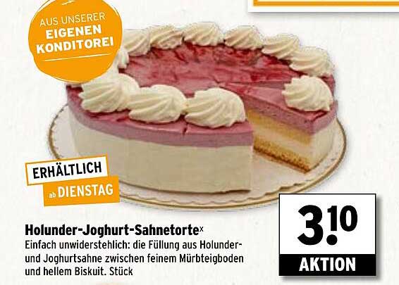 Holunder-Joghurt-Sahnetorte