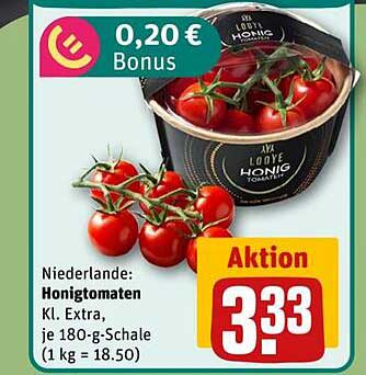 Honigtomaten, Kl. Extra, je 180-g-Schale