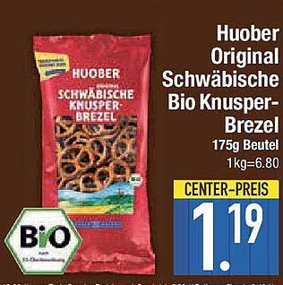 Huober Original Schwäbische Bio Knusper-Brezel 175g