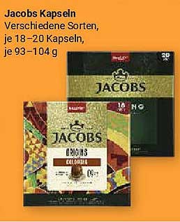 Jacobs Kapseln - Verschiedene Sorten, je 18–20 Kapseln