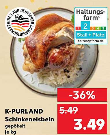 K-PURLAND Schinken-eisbein gepökelt - jetzt zum Sonderpreis