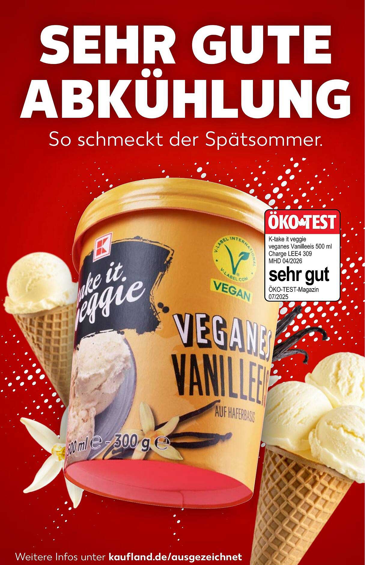 K-take it veggie veganes Vanilleeis 500 ml
