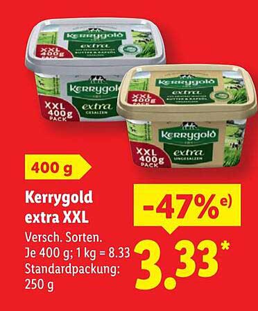 Kerrygold extra XXL 400 g - Das Butterhighlight für jeden Haushalt