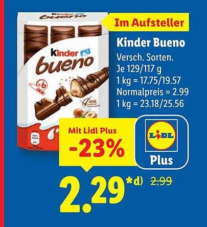 Kinder Bueno 129 g (Verschiedene Sorten)