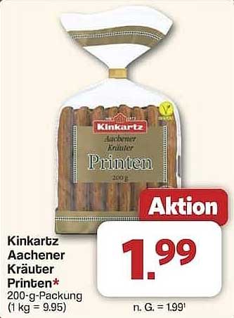 Kinkartz Aachener Kräuter Printen 200-g-Packung