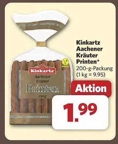Kinkartz Aachener Kräuter Printen 200-g-Packung