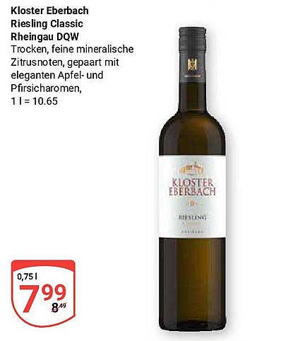 Kloster Eberbach Riesling Classic Rheingau DQW