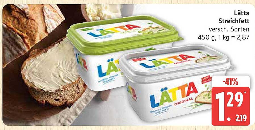 Lätta Streichfett - Verschiedene Sorten 450 g