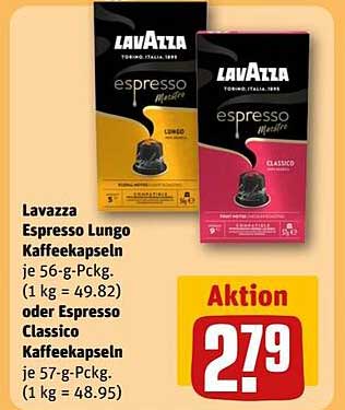 Lavazza Espresso Lungo oder Classico Kaffeekapseln