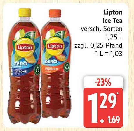 Lipton Ice Tea - verschiedene Sorten 1,25 L