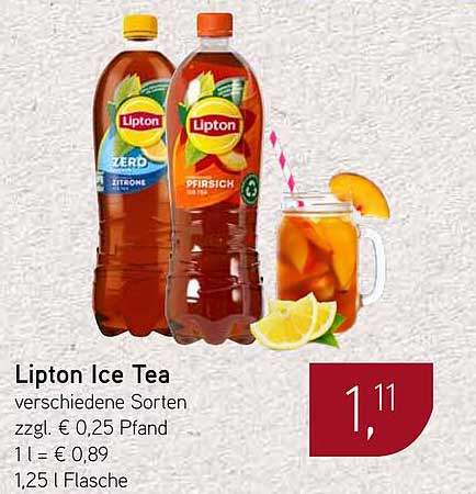 Lipton Ice Tea verschiedene Sorten