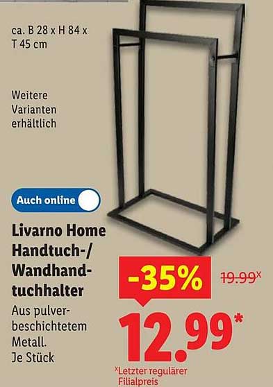 Livorno Home Handtuch-/Wandhandtuchhalter