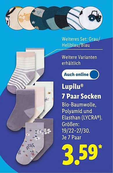 Lupilu® 7 Paar Socken
