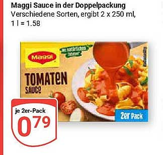 Maggi Sauce in der Doppelpackung - Tomatensauce