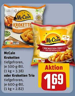 McCain Kroketten oder Kroketten Trio – Tiefgefroren