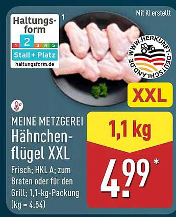 Meine Metzgerei Hähnchenflügel XXL