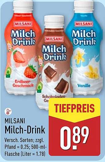 MILSANi Milch-Drink - Verschiedene Sorten
