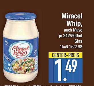 Miracel Whip, auch Mayo je 242/500ml Glas