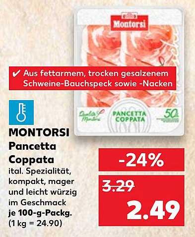 MONTORSI Pancetta Coppedda - 24% Rabatt