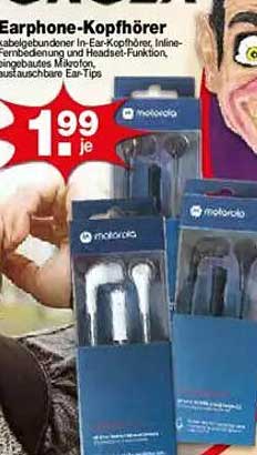Motorola Earphone-Kopfhörer