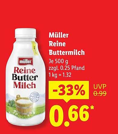 Müller Reine Buttermilch 500 g