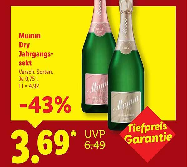 Mumm Dry Jahrgangssekt